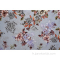 Tissus imprimés à motif de fleurs de jasmin de haute qualité